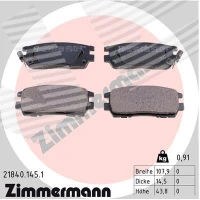 Brake pads for disc brakes