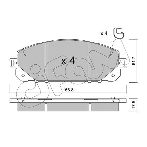 BRAKE PADS FOR DISC BRAKES - 0