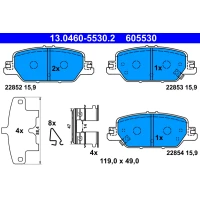 Brake pads for disc brakes