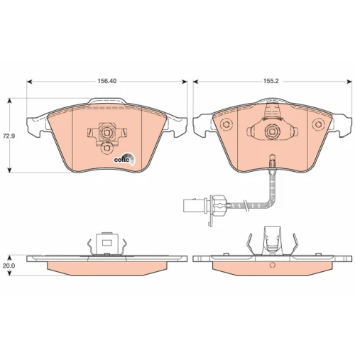 BRAKE PADS FOR DISC BRAKES - 0