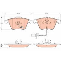 Brake pads for disc brakes