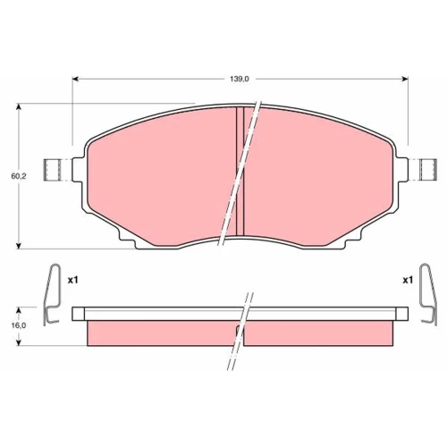 BRAKE PADS FOR DISC BRAKES - 0