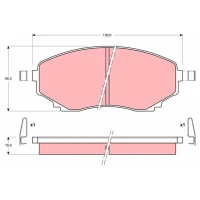 Brake pads for disc brakes