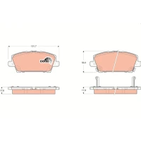 Brake pads for disc brakes