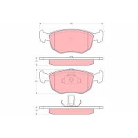 Brake pads for disc brakes