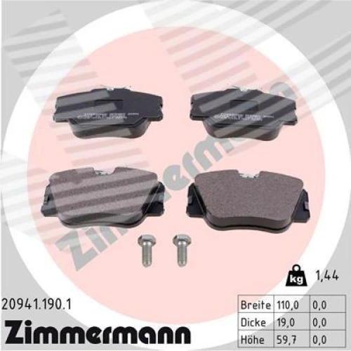 BRAKE PADS FOR DISC BRAKES - 0