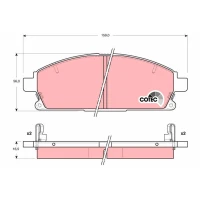 Brake pads for disc brakes