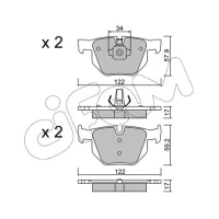 Brake pads for disc brakes