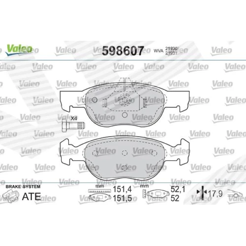 BRAKE PADS FOR DISC BRAKES - 0