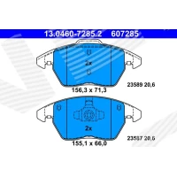 Brake pads for disc brakes