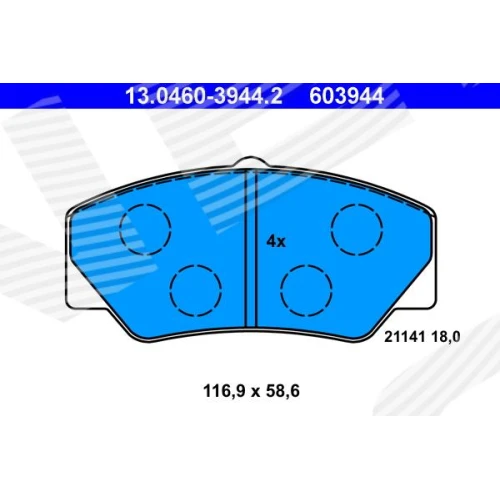 BRAKE PADS FOR DISC BRAKES - 0