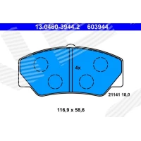 Brake pads for disc brakes