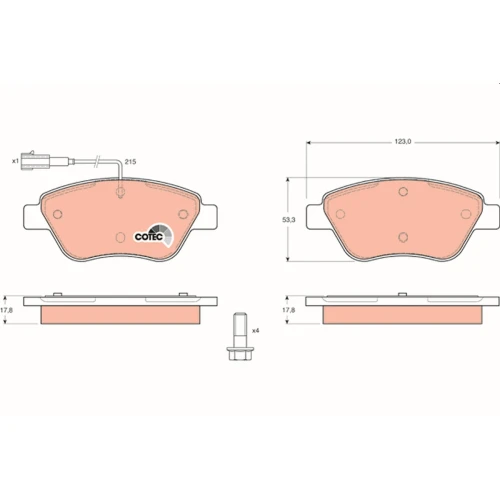 BRAKE PADS FOR DISC BRAKES - 0