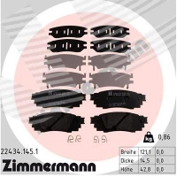 Brake pads for disc brakes