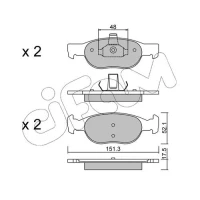 Brake pads for disc brakes