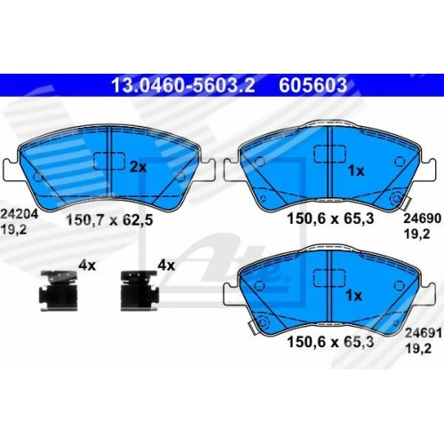 BRAKE PADS FOR DISC BRAKES - 0