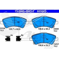 Brake pads for disc brakes