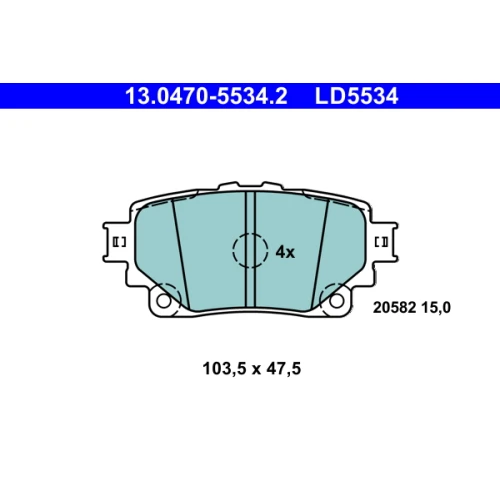 BRAKE PADS FOR DISC BRAKES - 0