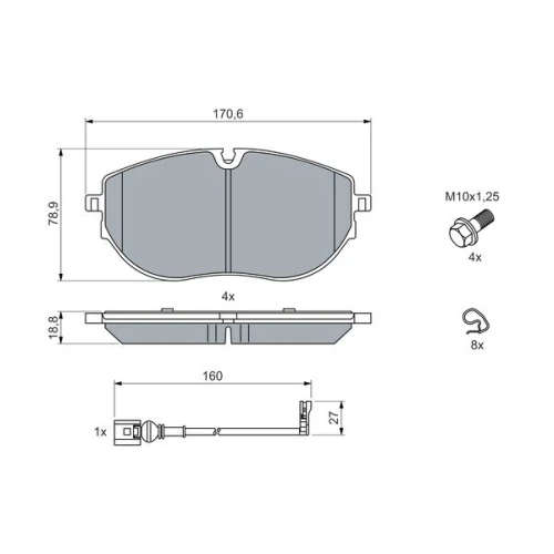 BRAKE PADS FOR DISC BRAKES - 4