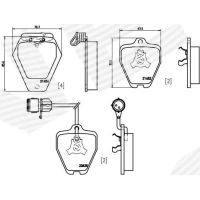 Brake pads for disc brakes