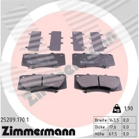 Brake pads for disc brakes