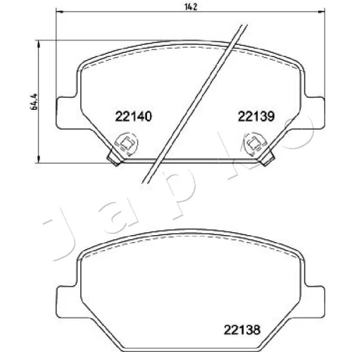 BRAKE PADS FOR DISC BRAKES - 1