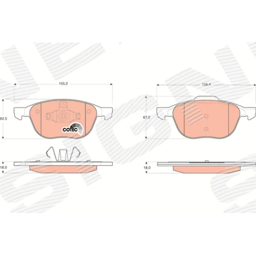 BRAKE PADS FOR DISC BRAKES - 0