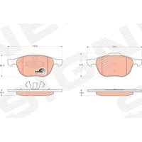 Brake pads for disc brakes