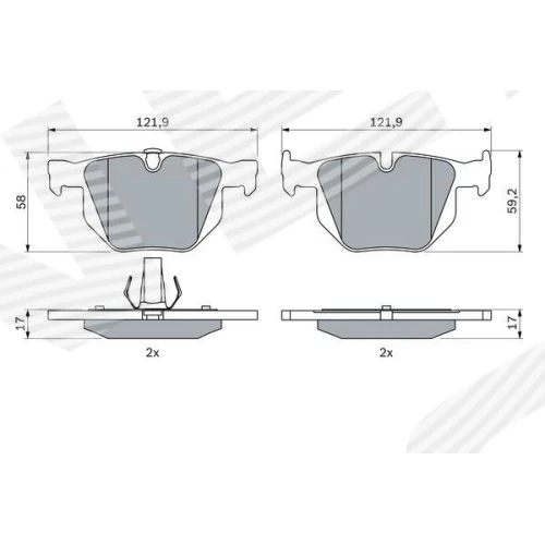 BRAKE PADS FOR DISC BRAKES - 6