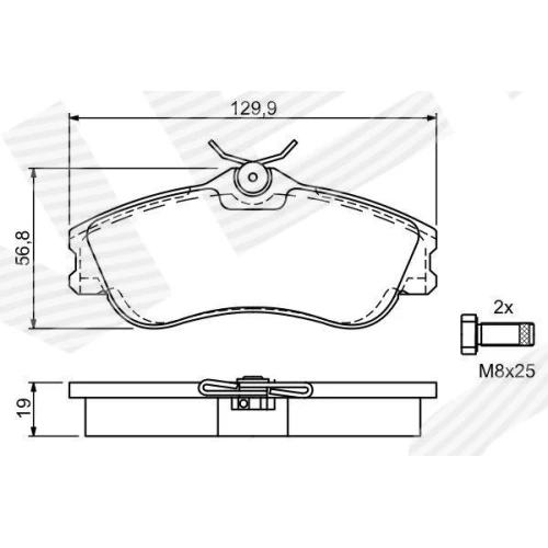 BRAKE PADS FOR DISC BRAKES - 6