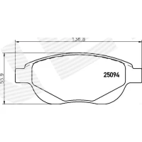 Brake pads for disc brakes