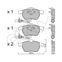 Brake pads for disc brakes