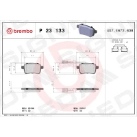 Brake pads for disc brakes