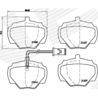 Brake pads for disc brakes