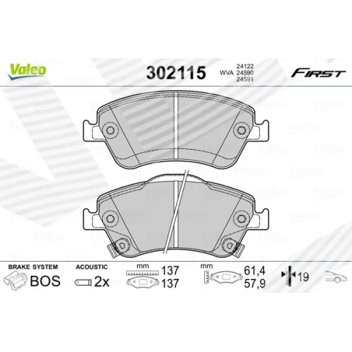 BRAKE PADS FOR DISC BRAKES - 0