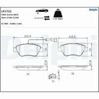 Brake pads for disc brakes