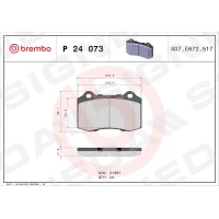 Brake pads for disc brakes