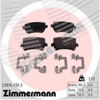 Brake pads for disc brakes