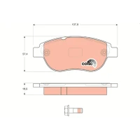 Brake pads for disc brakes