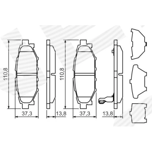 BRAKE PADS FOR DISC BRAKES - 6