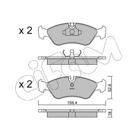 Brake pads for disc brakes