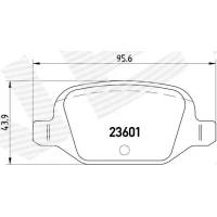 Brake pads for disc brakes