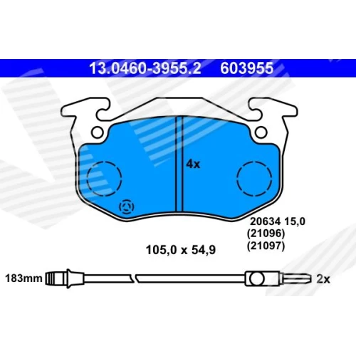 BRAKE PADS FOR DISC BRAKES - 0