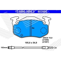 Brake pads for disc brakes