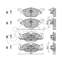 Brake pads for disc brakes