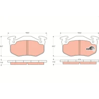 Brake pads for disc brakes