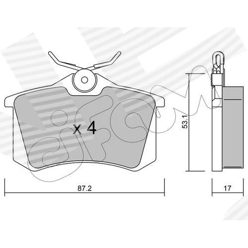 BRAKE PADS FOR DISC BRAKES - 0