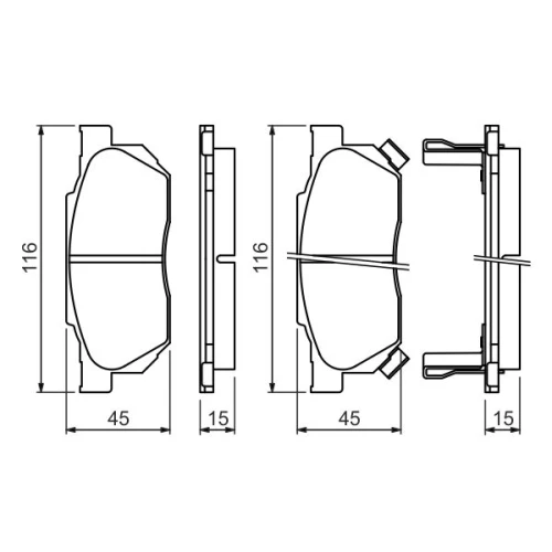 BRAKE PADS FOR DISC BRAKES - 4