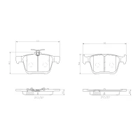 Brake pads for disc brakes