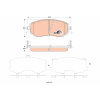 Brake pads for disc brakes